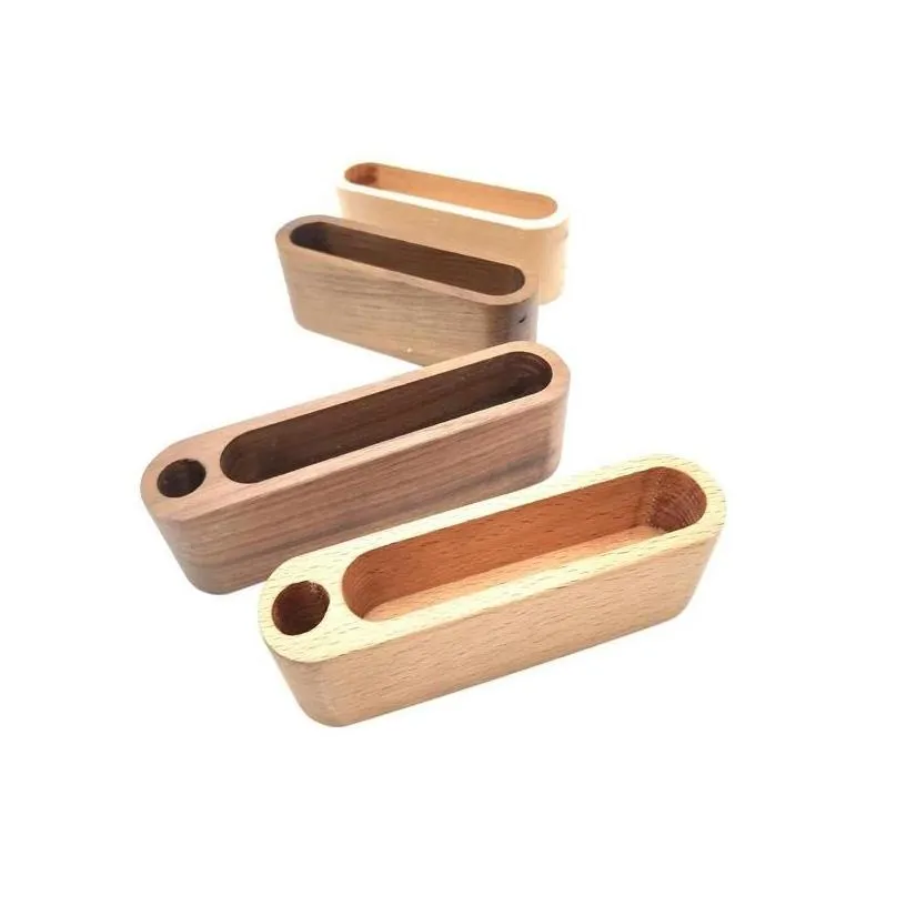 storage holders racks business card holder note display device stand wooden desk organizer office accessories lx4824 drop delivery