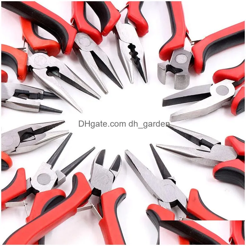 Pliers 1 Piece Stainless Steel Needle Nose Pliers Jewelry Making Hand Tool Black 12.5Cm Drop Delivery Jewelry Jewelry Tools E Dhgarden Otxvu