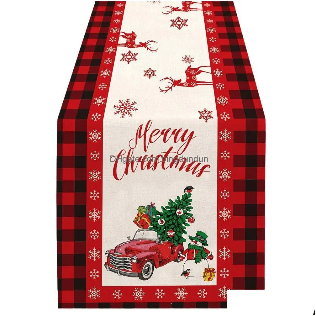 christmas table runner christmas decoration red table runner table linens washable wrinkle resistant washable table runners for party dinner dining