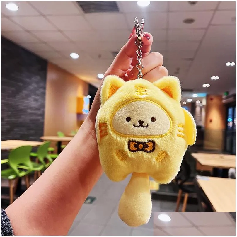 15 cm Plush Keychain Cartoon Anime Pendant Small Doll Pendant Key Chain Bag 8 Styles LT0059