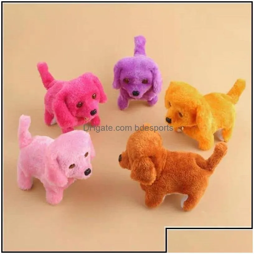 novelty items electronic plush fashion walking barking music toy funny electric power short floss dog stuffed animals novelty items