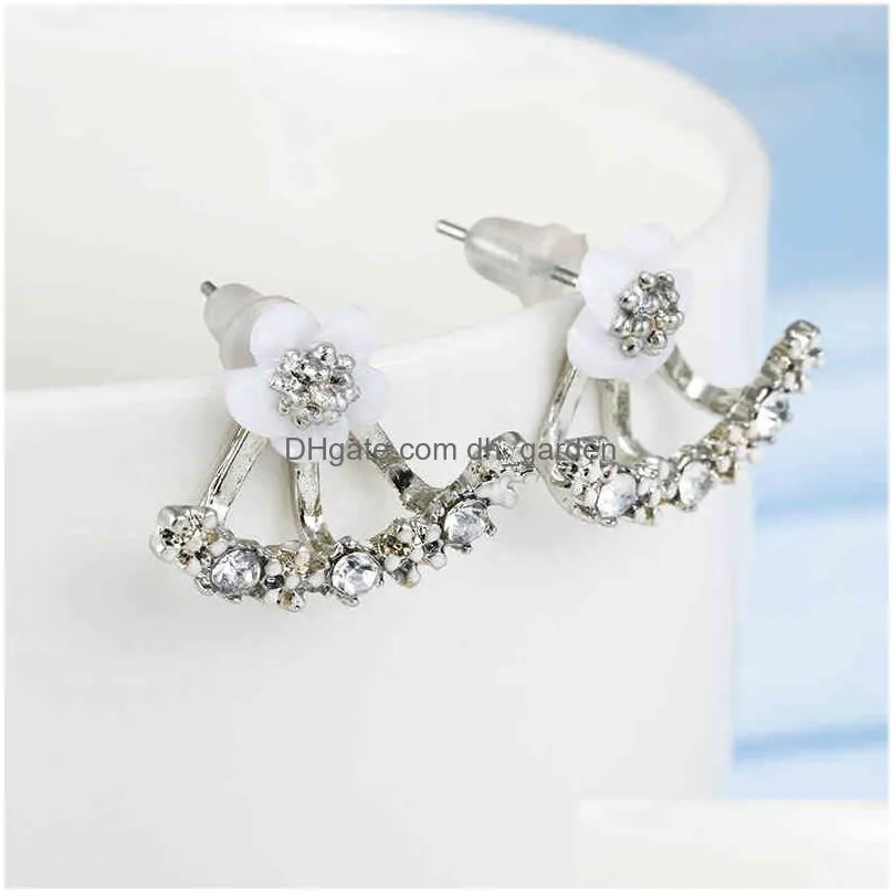 Stud Fashion Jewelrys Cute Cherry Blossoms Flower Stud Earring For Women Jewelry Several Drop Delivery Jewelry Earrings Dhgarden Oti2G