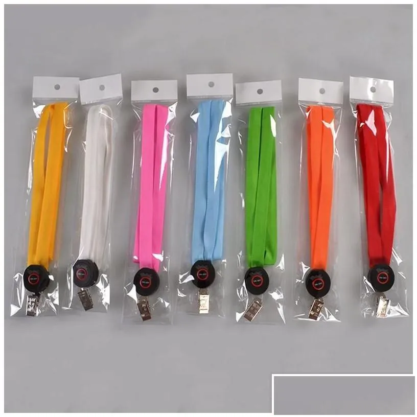 novelty lighting led light up lanyard key chain id keys holder 3 modes flashing hanging rope 7 colors drop delivery lights dhhnw