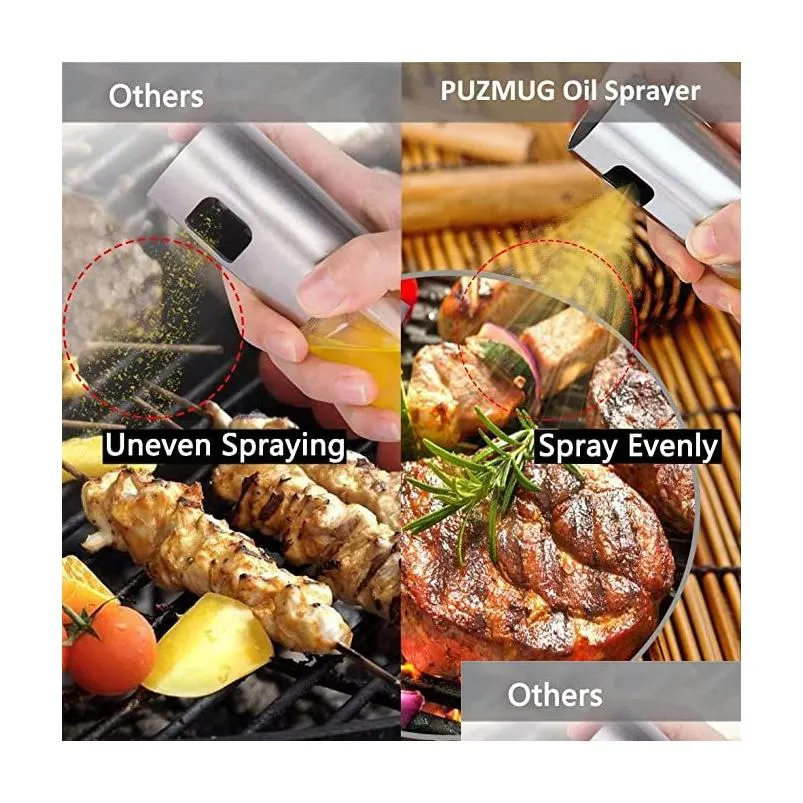 Cooking Utensils Mtipurpose Foodgrade Outdoor Bbq Vinegar Sprayer Cooking Tool Oil Spray Bottle Dispenser Drop Delivery Home Garden Ki Dhdk2