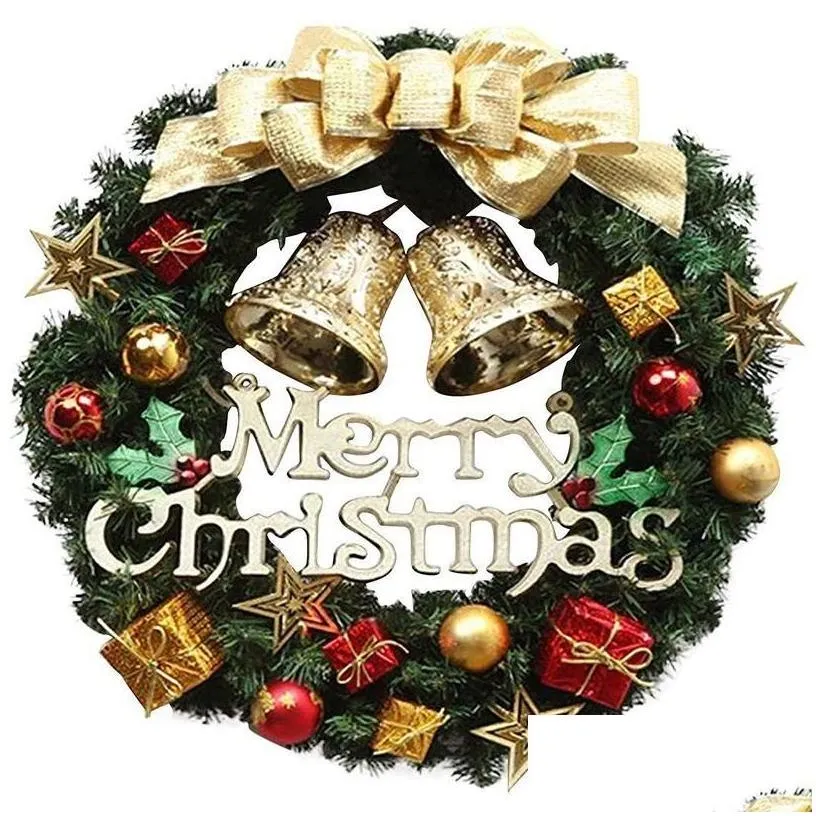 christmas decorations wreath outdoor xmas signs home garden office porch front door hanging garland year decor 220916 drop delivery