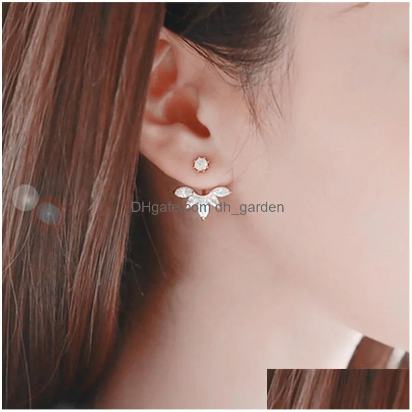 Stud Fashion Jewelrys Cute Cherry Blossoms Flower Stud Earring For Women Jewelry Several Drop Delivery Jewelry Earrings Dhgarden Oti2G