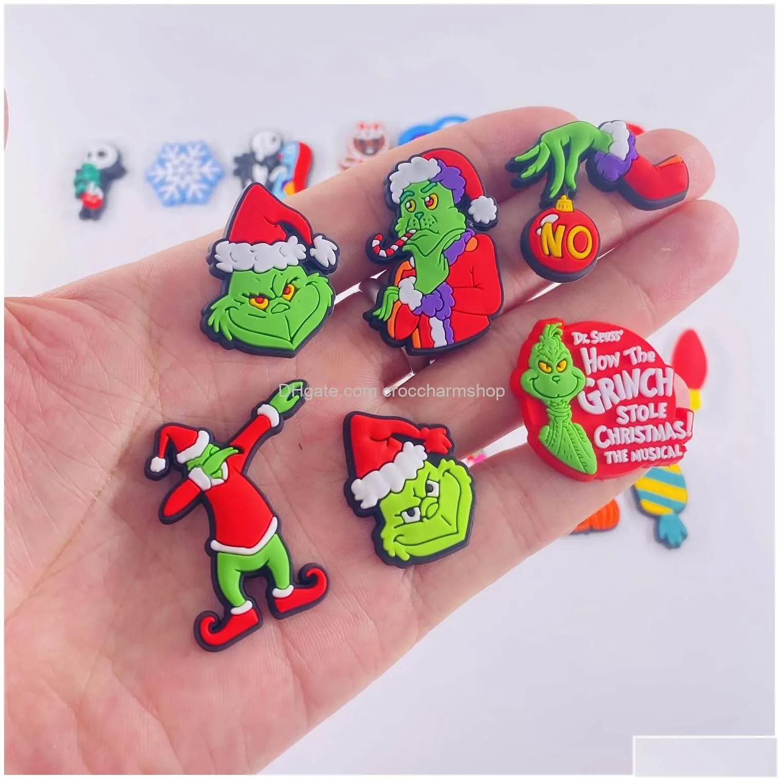 shoe parts accessories christmas clog charms for kids decorations party favor pins drop delivery amdvg