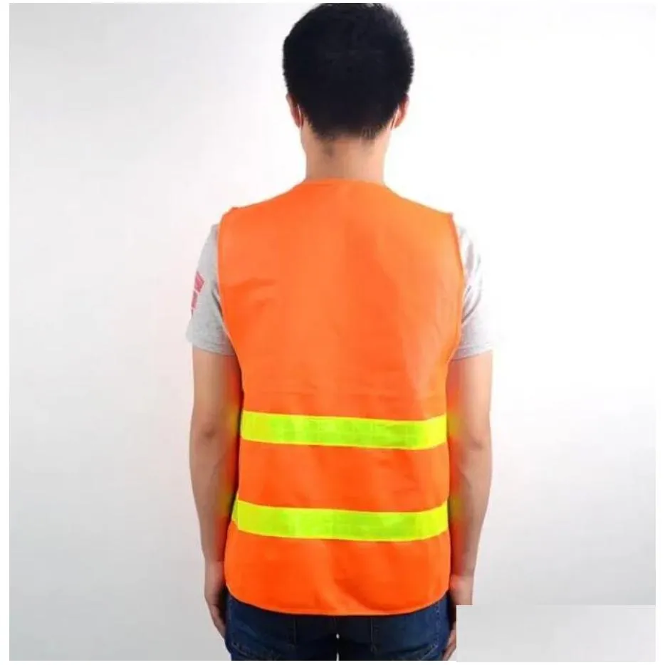 wholesale safety vest high visibility reflective stripe traffic vests construction building traffic sanitation workers reflective clothing