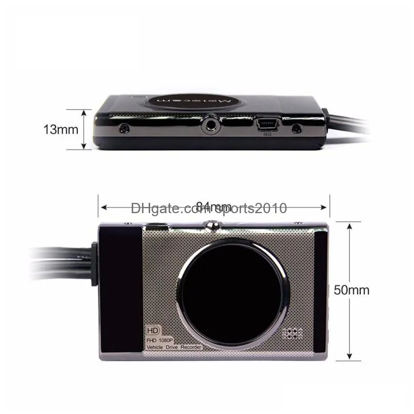 3.0 inch TFT Motorcycle Camera Dual Lens Recorder Full HD 1080P DVR Camera Video Recorder Waterproof Motor Camcorders