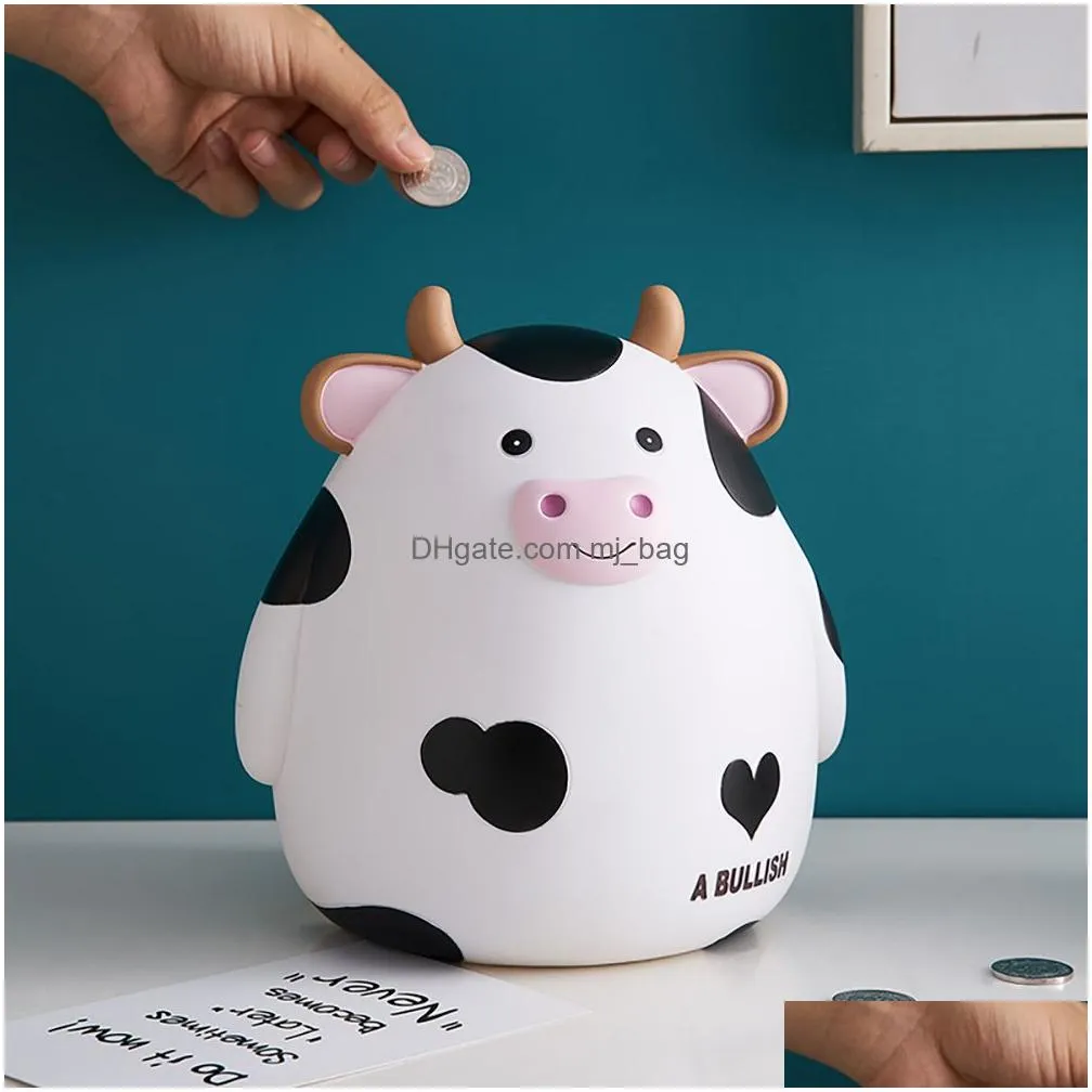 Cartoon Cute Animal Shaped Piggy Bank Money Large Savings Birthday Children Gifts Coins Box Home Decor 201125