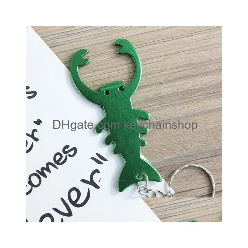 Cfish Aluminum Beer Opener With Keychain For Kitchen Bar Or Restaurant Inventory 6 Colors Drop Delivery Dhjuf