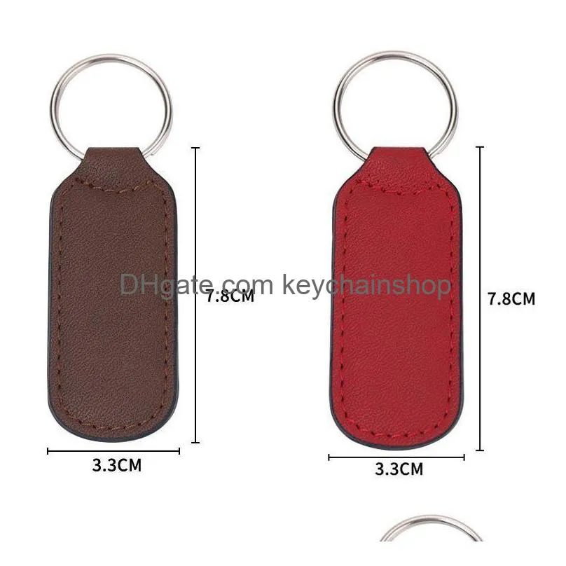 Diy Sublimation Keychain Blank Both Sides Printable Key Tag Rec Shape Vintage Ornaments Heat Transfer Keychains Blanks Fy5472 Drop Del Dhjtk