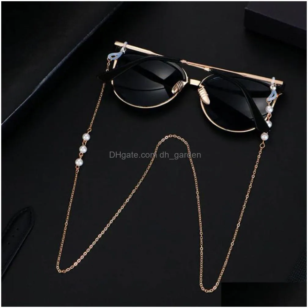 Sunglasses Masking Chains For Women Acrylic Pearl Crystal Eyeglasses Lanyard Glass New Fashion Jewelry Drop Delivery Dhgarden Otaoh