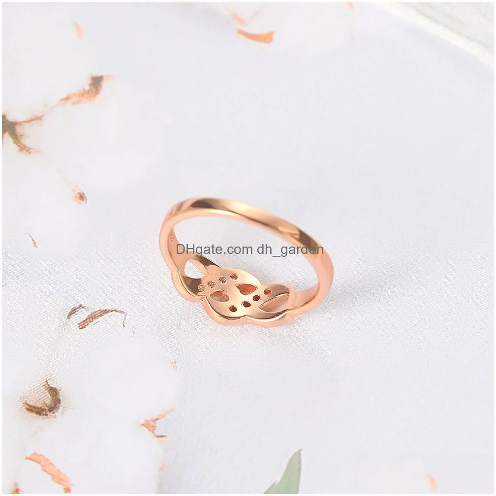Ring For Women Simple Style Wave Shape Austrian Crystals Rose Gold Color Sier Fashion Jewelry Zyr334 Zyr226 Drop Delivery Dhgarden Otihh