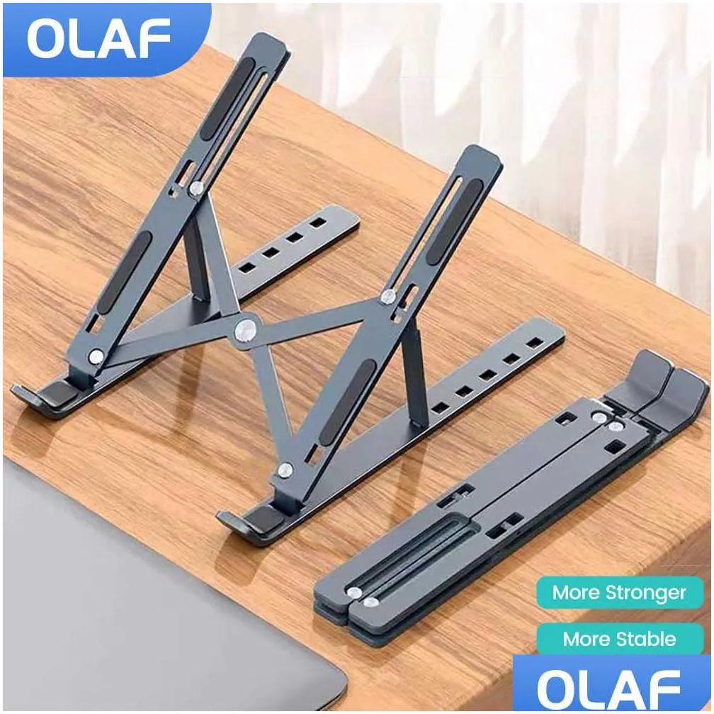 Tablet Pc Stands Tablet Pc Stands Portable Laptop Stand Foldable Notebook Support Base Book Pro Holder Adjustable Bracket Computer Dro Otfmg