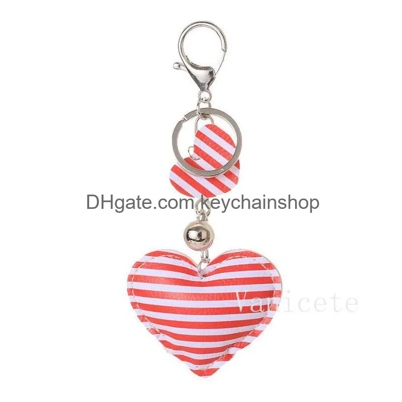 Orders Heart Shape Key Ring Party Favor Colorf American Flag Keychains Independence Day Chain Souveni Drop Delivery Dhcsh