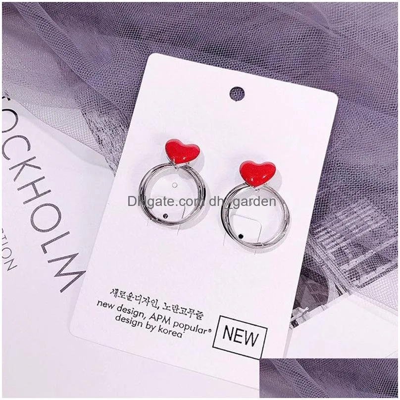 Pearl Earrings For Women Hollow Heart Pendants Personality Hanging Boucle Oreille Drop Delivery Dhgarden Otacb