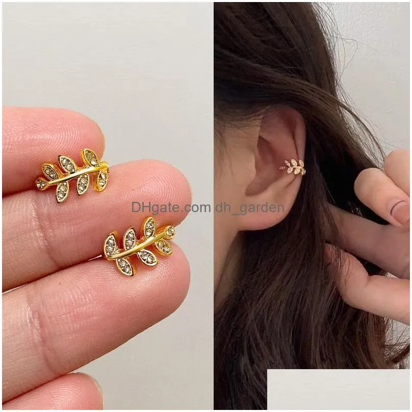 Fashion Gold Pearl Ear Clips Cuff For Women Men Non-Piercing Fake Cartilage Clip Earrings Wholesale Jewelry Drop Delivery Dhgarden Otv6R