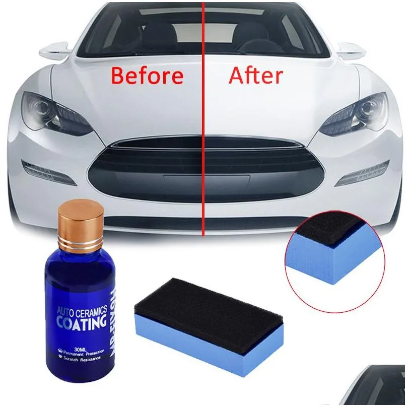 Care Products Cleaner 9H Car Liquid Ceramic Coat 30Ml Polish Antiscratch Motocycle Paint Care Antiaging Coating1412385 Drop Delivery A Otwmn