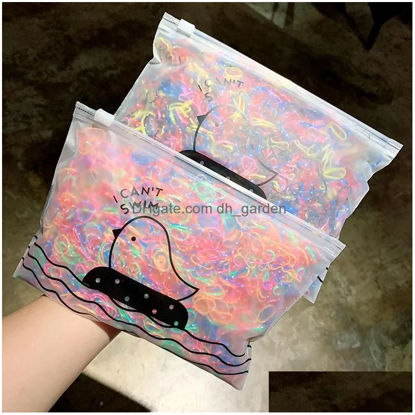 1000Pcs/Pack Girls Colorf Small Disposable Rubber Bands Gum For Ponytail Hold Scrunchie Hair Fashion Accessories Drop Deliver Dhgarden Ot76P