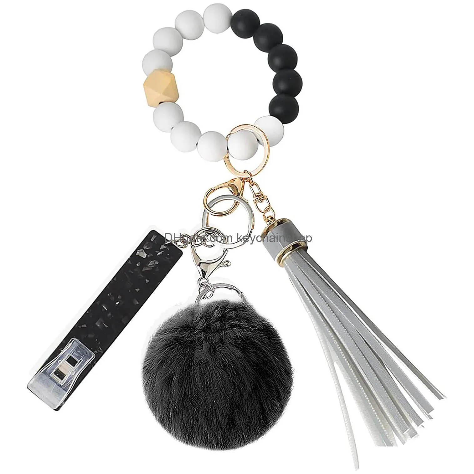 Credit Card Pler Grabber Clips For Long Nails Atm Keychain Faux Rabbit Fur Ball Drop Delivery Dh1Do