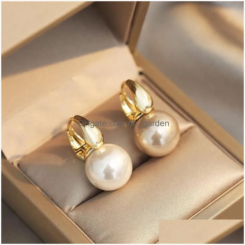 Simple Pearl Drop Earrings For Woman Fashion Jewelry Wedding Earring Drop Delivery Dhgarden Otsak