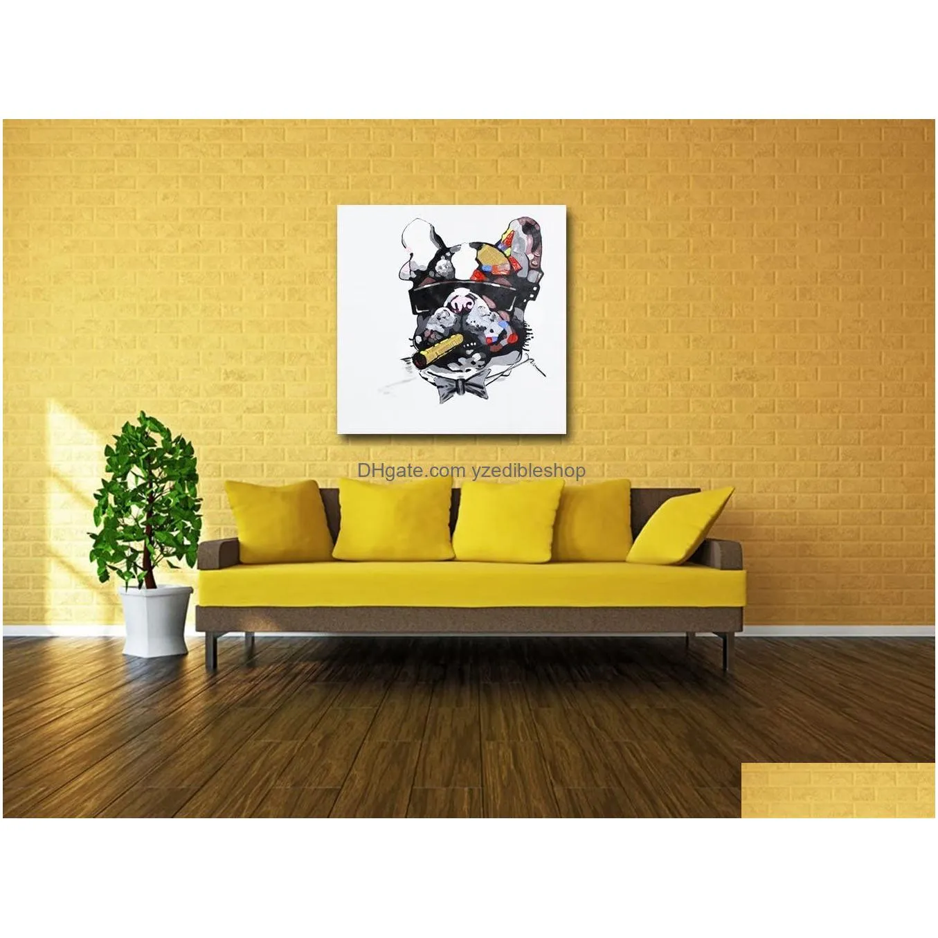 animal oil painting decorated abstract picture art paints on canvas hand painted for sofa wall decoration no frame