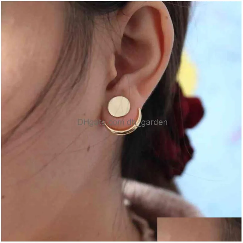 Crystal Flower Stud Earrings For Women Fashion Jewelry Gold Sier Rhinestones Earring Gift Drop Delivery Dhgarden Otk0J