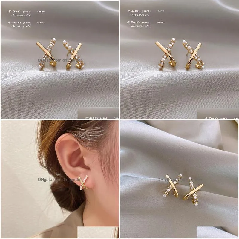 Pearl Earrings Fashion Girls Unusual Accessories Luxury Earring For Drop Delivery Dhgarden Otcts