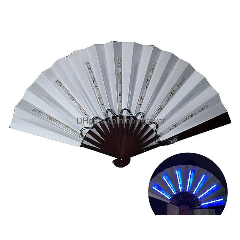 party decoration led fans concert cheer up luminous fan for bar disco dj club glowing toy halloween christams gifts 4pcs
