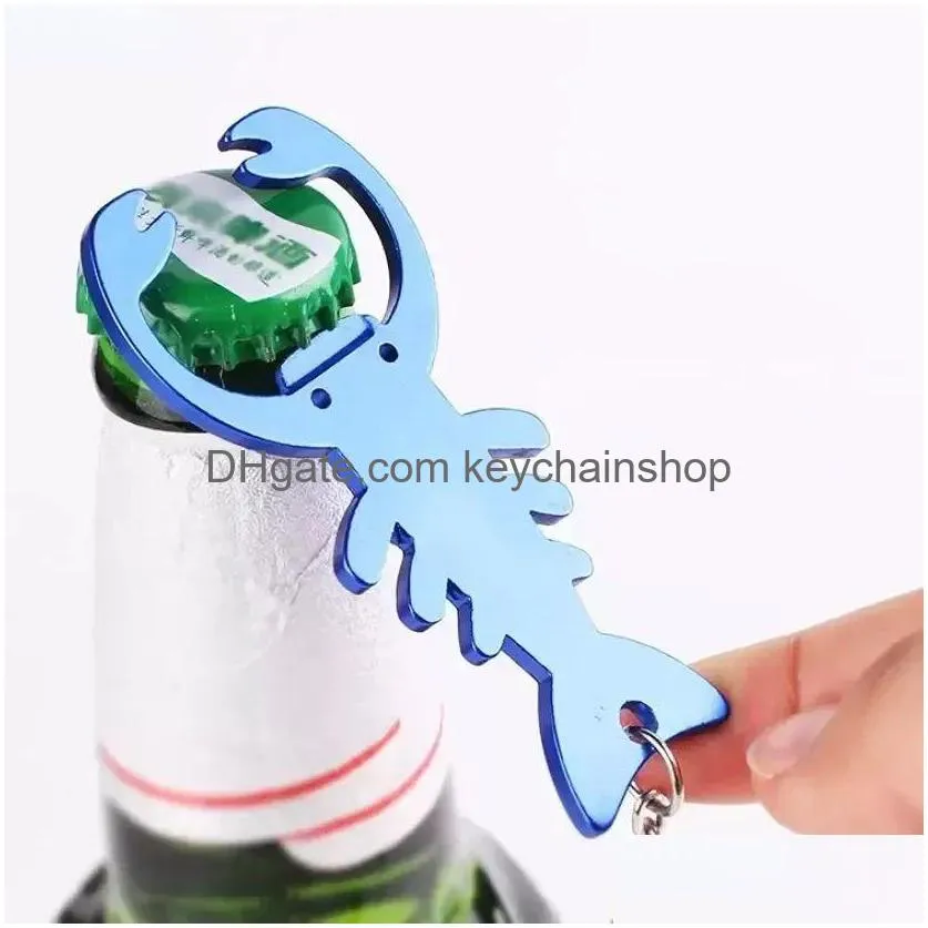 Cfish Aluminum Beer Opener With Keychain For Kitchen Bar Or Restaurant Inventory 6 Colors Drop Delivery Dhjuf