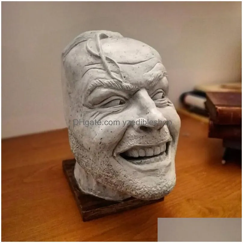 of the shining bookend library heres johnny sculpture resin desktop ornament book shelf 220810