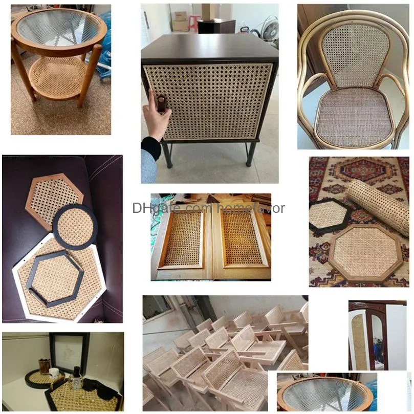 49.2 feets/roll furniture accessories natural indonesian real rattan wicker cane webbing furniture chair table ceiling background wall diy decor