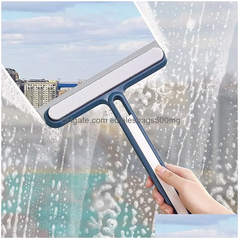 cleaning brushes silicone glass wiper window cleaning brush bathroom mirror cleaner with hanlde shower squeegee home cleaning tools