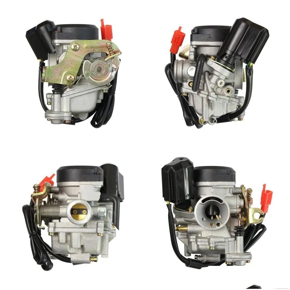 Carburetor & Parts 19Mm Pd19J Big Bore Carb Cvk Alu. Carburetor For Chinese Gy6 50Cc 60Cc 80Cc 100Cc 139Qmb 139Qma Scooter Moped Atv G Ot8Hd