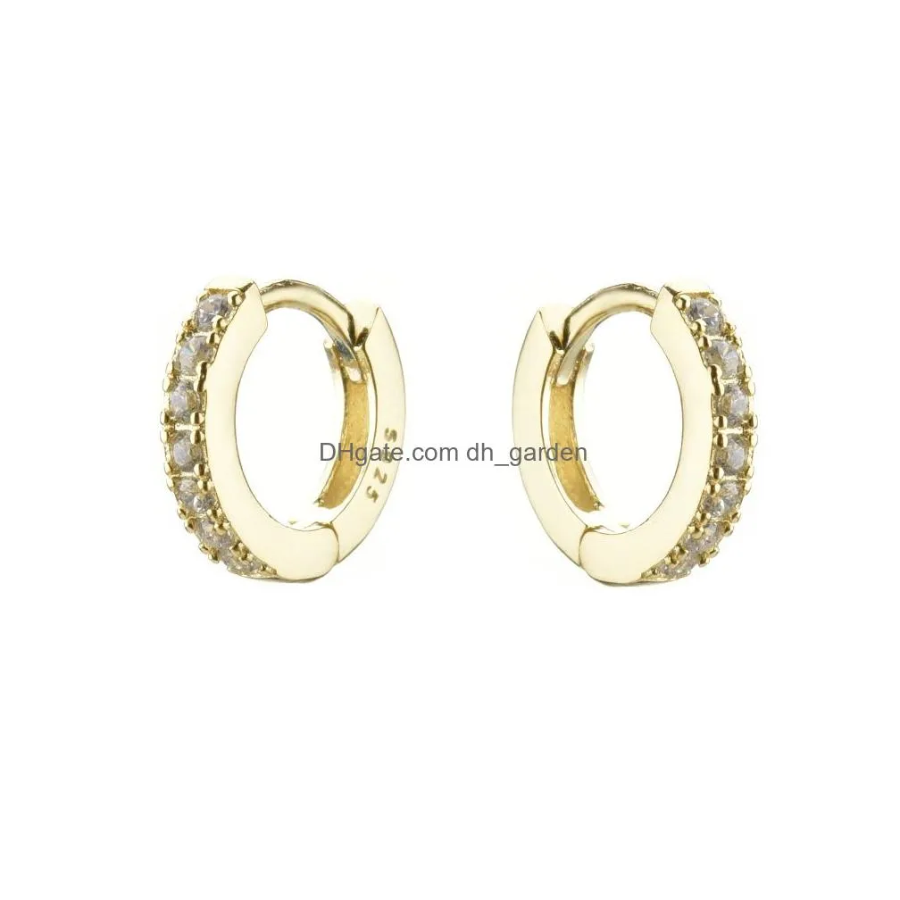 925 Sterling Sier Colorf Mini Hoops Hies Loops Clips Earring For 2021 Rock Punk Women Jewelry Accessory Making Drop Delivery Dhgarden Otstx