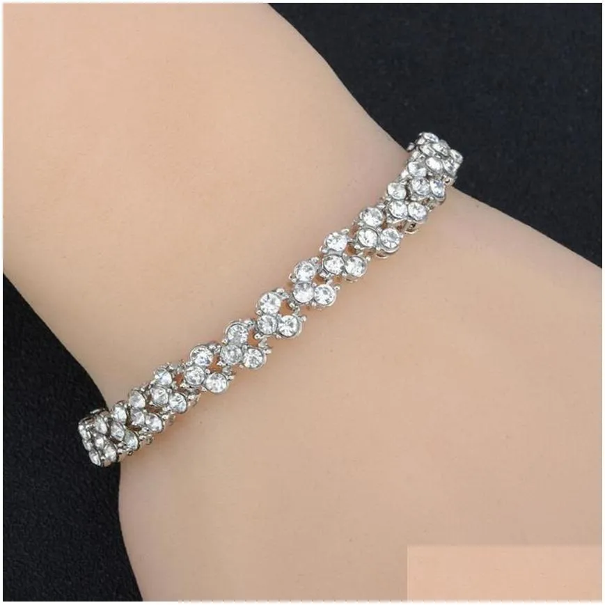 fashion roman style woman bracelet wristband crystal bracelets gifts jewelry accessories fantastic wristlet trinket pendant 3 colors