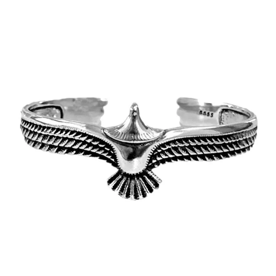 vintage  bracelet cuff open adjustable bangle creative  feather jewelry gift for boyfriend valentine bangles bracelets