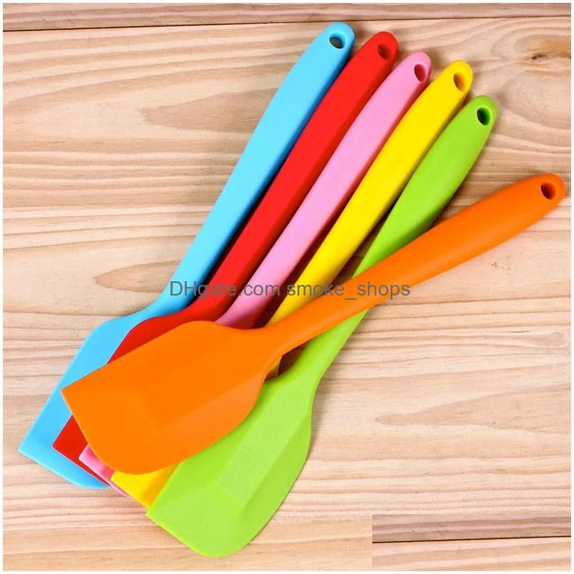 food grade silicon shovel pancake turner baking tools full package silica gel scraping spatula seamless high temperature resistance