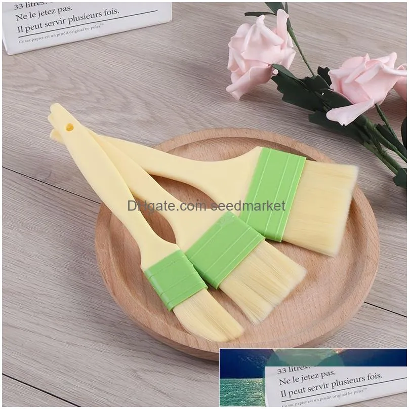 1pc safety bbq barbeque brush silicone basting pastry brush oil brushes for cake bread butter baking tools factory price expert design quality latest style