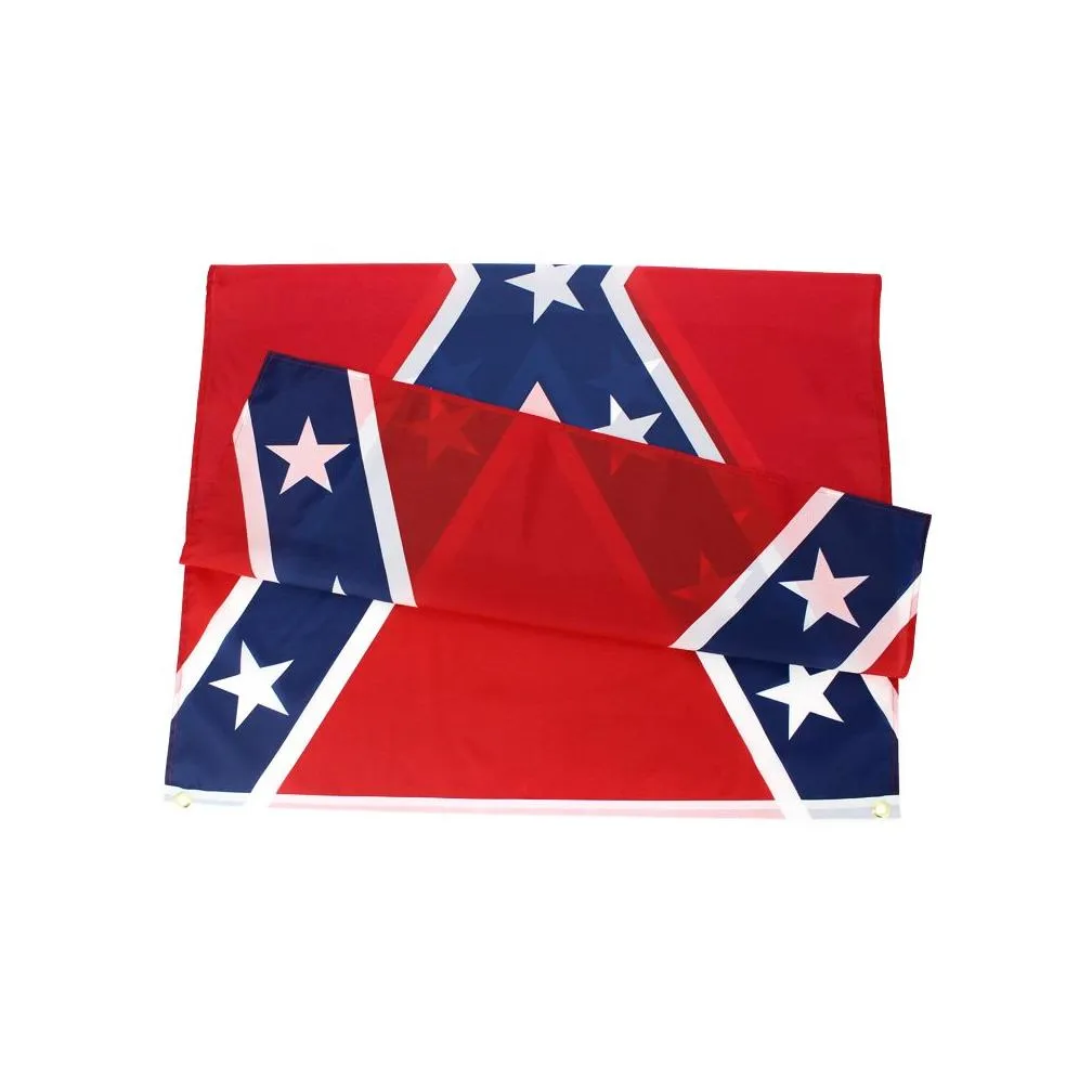 Banner Flags Johnin 3X5Fts Confederate Rebel Flag Dixie Usa Civil War Of Northern Virginia American 90X150Cm Drop Delivery Home Garden Dhsg4