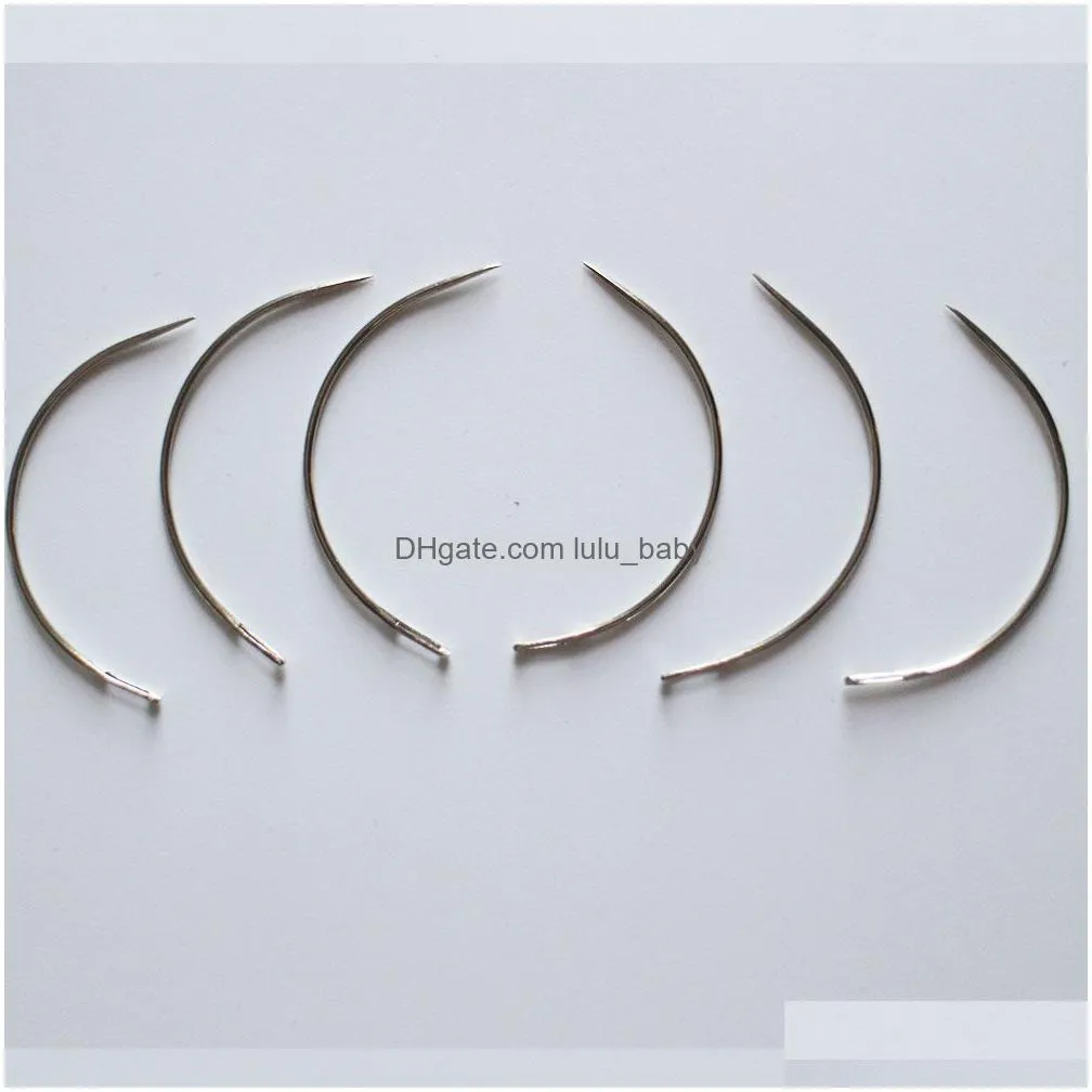  c style curved needles for hair weft /hair weaving needles/weave machine sewing needle length 6.5cm