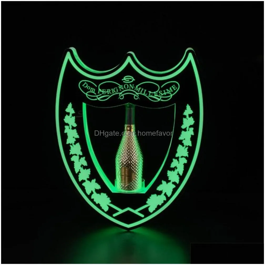 led bar tools luminous bottle presenter nightclub ktv cocktail wine display rack champagne glorifier vip service tray