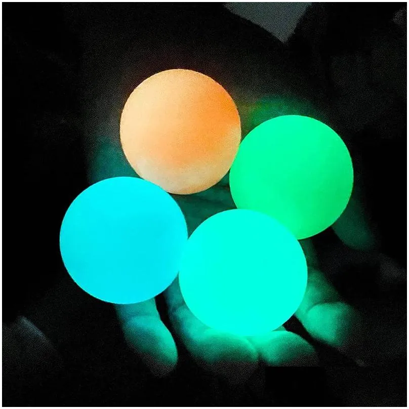 Party Favor Luminous Sticky Ball Party Favor Fluorescent Ceiling Target Parent-Child Interactive Gift Decompression Toy Wholesale Drop Dhufi