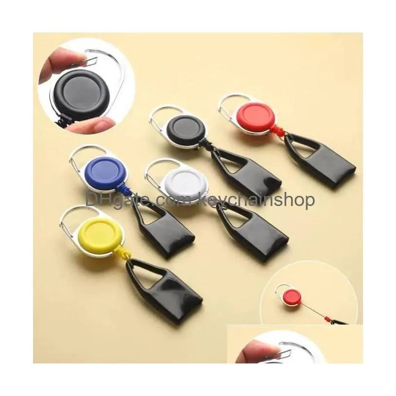 Ups Sticker Lighter Leash Safe Stash Clip Retractable Keychain Holder Er Smoking Accessories Party Favor Wholesale Drop Delivery Dhekn