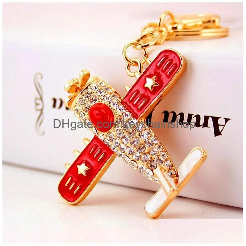 Ups Fedex Jewelry Aircraft Helicopter Model Metal Party Favor Pendant Chain Mens Motorcycle Key Small Gift Fast Drop Delivery Dhin8