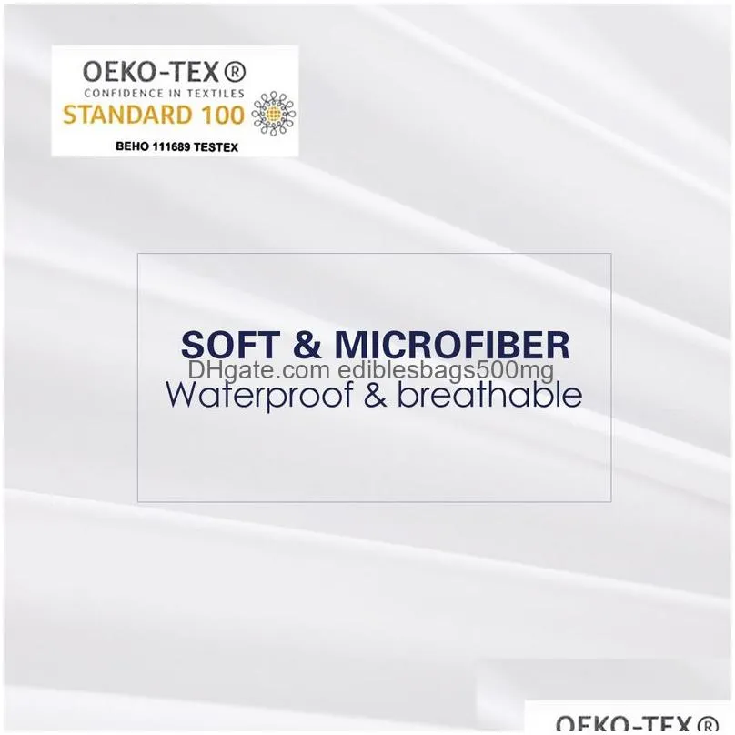 waterproof bed cover microfiber fitted sheet mattress protector breathable noiseless deep pocket sabanas cama 150 220514