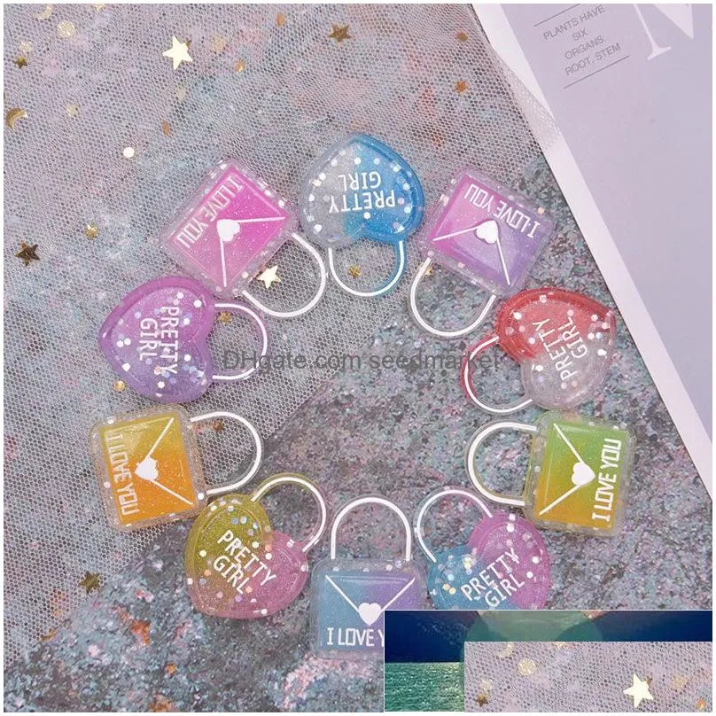 fashion shining envelope simulation key lock head flatback resin kawaii diy hang ornaments with holes factory price expert design quality latest style