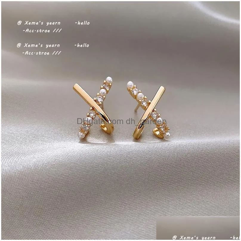 Pearl Earrings Fashion Girls Unusual Accessories Luxury Earring For Drop Delivery Dhgarden Otcts