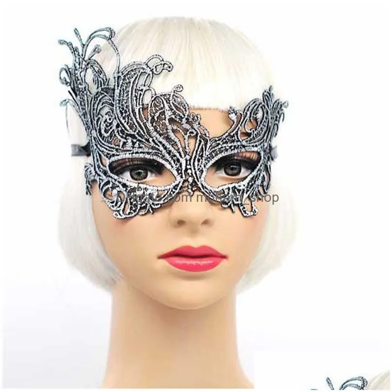 sexy colorful bronzing lace mask half face party wedding mask fashion dance clubs ball performance carnival masquerade masks